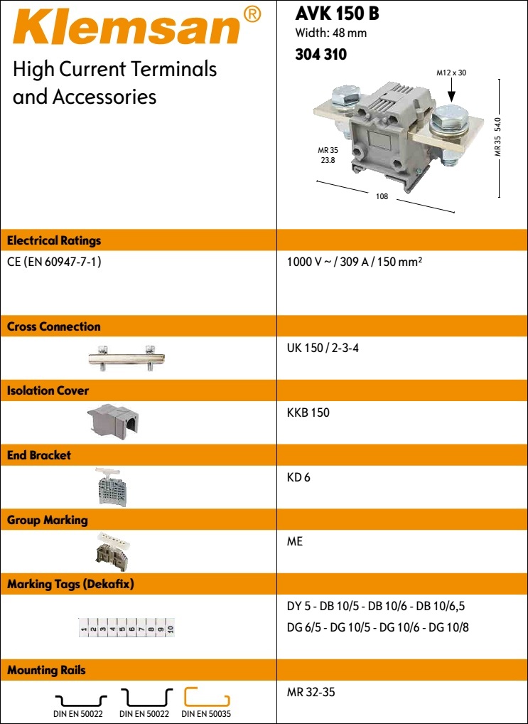 AVK 150 B - Klemsan